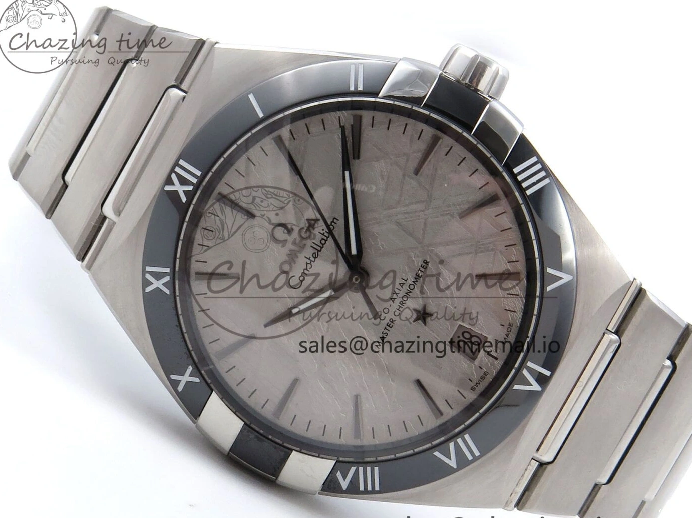 0224 Constellation 41mm SS ASWF 1:1 Best Edition Gray Dial on SS Bracelet A Breathable 7696